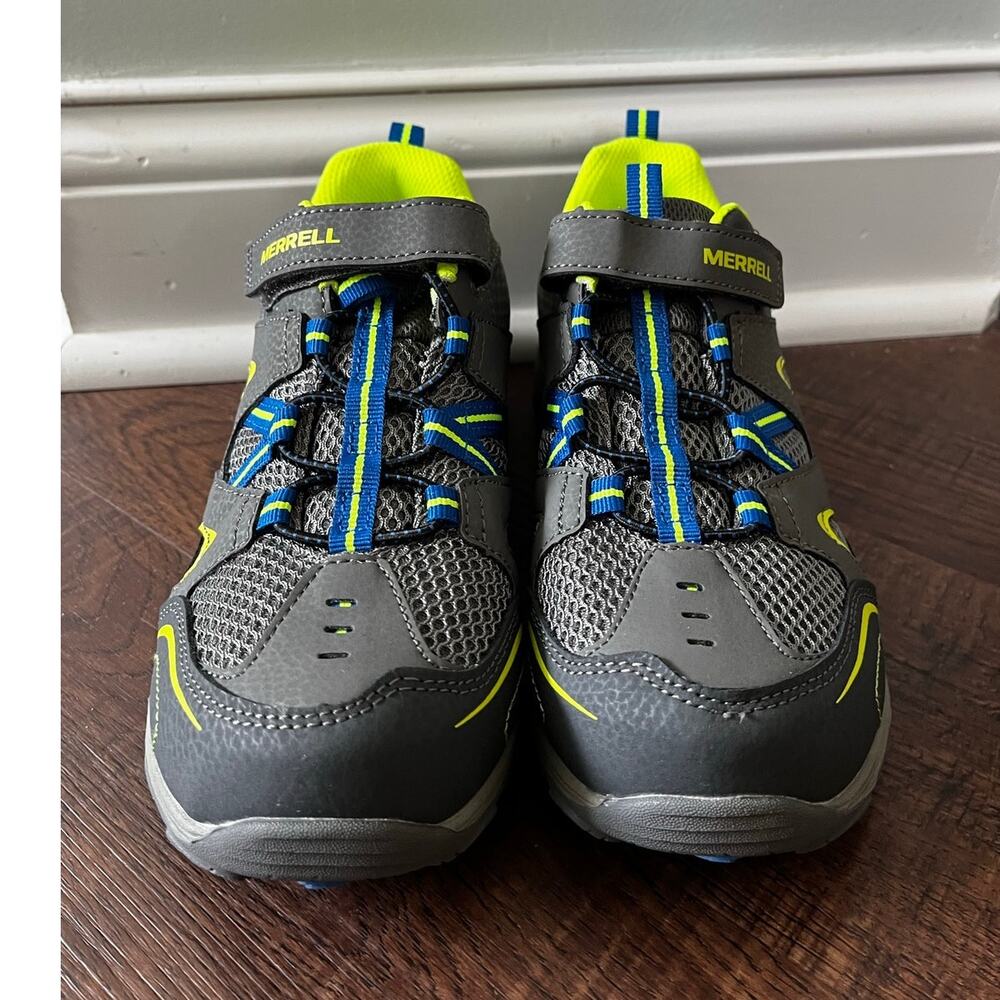Merrell Trail Chaser Hiking Shoe Gray Boys Size 6M Size EU 37 New with box - Picture 6 of 8